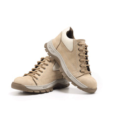 حذاء كاجوال ( بدون سيفتي ) جلد طبيعي K - 723 بيج