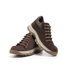 سيفتي ( البتار ) بني شموازت جلد طبيعي ومقدمة حديد SF-025