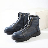 سيفتي سوسته ( القائد ) كحلي جلد طبيعي ومقدمة حديد SF-13