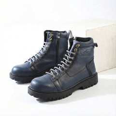 سيفتي سوسته ( القائد ) كحلي جلد طبيعي ومقدمة حديد SF-13