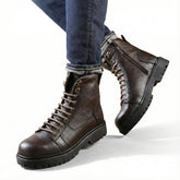 سيفتي سوسته ( القائد ) بني جلد طبيعي ومقدمة حديد SF-13