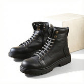 سيفتي سوسته ( القائد ) اسود جلد طبيعي ومقدمة حديد SF-13