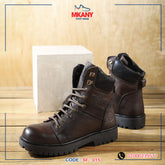 سيفتي ( الابطال ) بني جلد طبيعي ومقدمة حديد SF-15