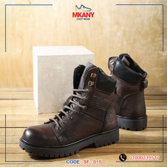 سيفتي ( الابطال ) بني جلد طبيعي ومقدمة حديد SF-15