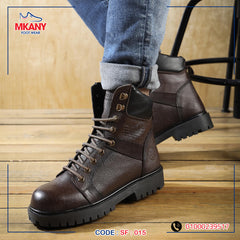 سيفتي ( الابطال ) بني جلد طبيعي ومقدمة حديد SF-15