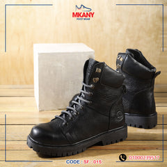 سيفتي ( الابطال ) اسود جلد طبيعي ومقدمة حديد SF-15