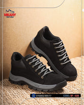 سيفتي ( البتار ) اسود شموازت جلد طبيعي ومقدمة حديد SF-025