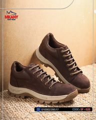 سيفتي ( البتار ) بني شموازت جلد طبيعي ومقدمة حديد SF-025