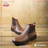 جلد طبيعي ونعل ربر MK-35 هاف بوت لون هافان