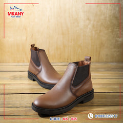 جلد طبيعي ونعل ربر MK-35 هاف بوت لون هافان