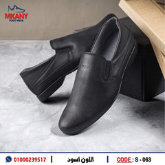 حذاء طبقتين جلد طبيعي وفرش طبي S – 63 أسود