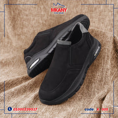 حذاء كاجوال جلد طبيعي K - 505 أسود