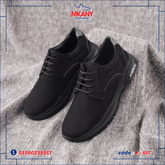 حذاء كاجوال جلد طبيعي K - 507 أسود