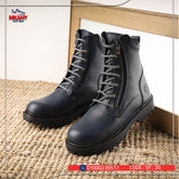 سيفتي ( النخبه ) بسوسته كحلي جلد طبيعي ومقدمة حديد SF-20