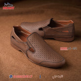 حذاء طبقتين جلد طبيعي وفرش طبي S – 251 بني