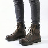 سيفتي ( الابطال ) بني جلد طبيعي ومقدمة حديد SF-15