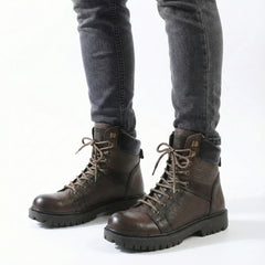 سيفتي ( الابطال ) بني جلد طبيعي ومقدمة حديد SF-15