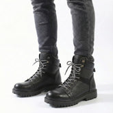 سيفتي ( الابطال ) اسود جلد طبيعي ومقدمة حديد SF-15