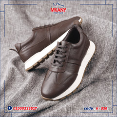 كوتشي جلد طبيعي K - 526 بني