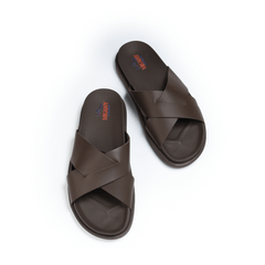 سليبر جلد طبيعي M-501 بني