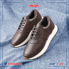 كوتشي جلد طبيعي K - 522 بني