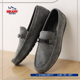 حذاء جلد طبيعي EG – 601 رمادي