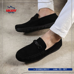 حذاء جلد طبيعي EG – 601 أسود