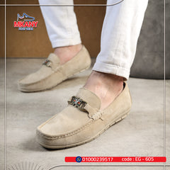 حذاء جلد طبيعي EG – 605 بيج