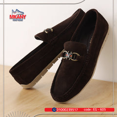 حذاء جلد طبيعي EG – 605 بني