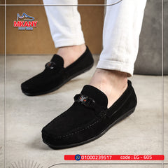 حذاء جلد طبيعي EG – 605 أسود