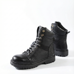 سيفتي ( الابطال ) اسود جلد طبيعي ومقدمة حديد SF-15