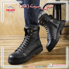 سيفتي سوسته ( القائد ) اسود جلد طبيعي ومقدمة حديد SF-13