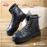 سيفتي ( القائد ) بدون سوسته كحلي جلد طبيعي ومقدمة حديد SF-01