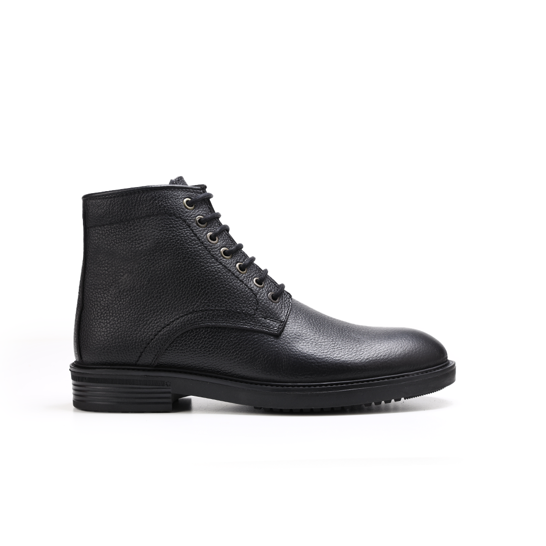 جلد طبيعي ونعل ربر MK-22 (هاف بوت لون (اسود