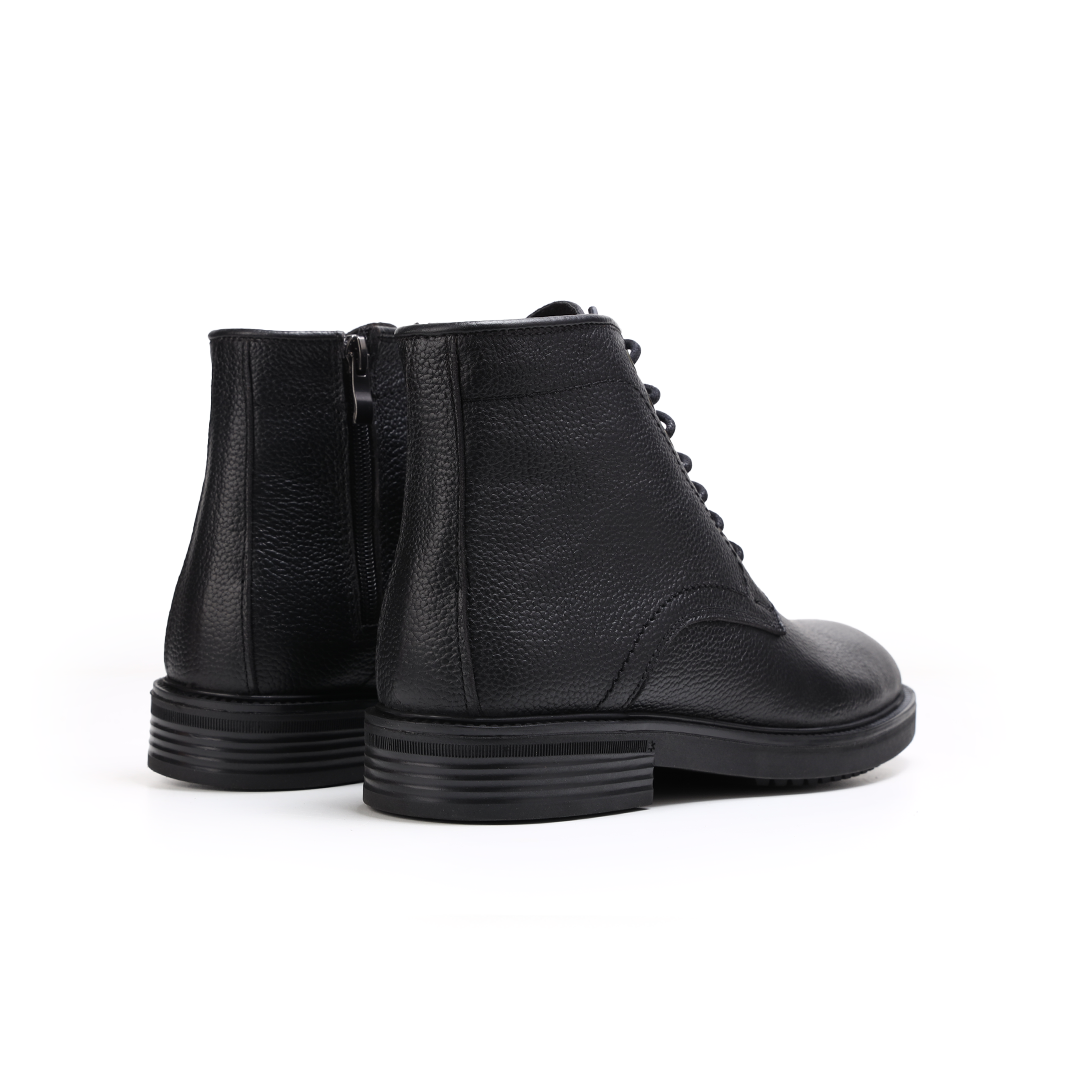 جلد طبيعي ونعل ربر MK-22 (هاف بوت لون (اسود