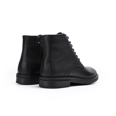 جلد طبيعي ونعل ربر MK-22 (هاف بوت لون (اسود