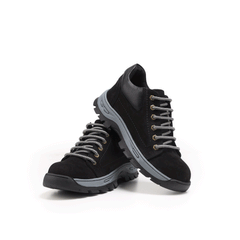 سيفتي ( البتار ) اسود شموازت جلد طبيعي ومقدمة حديد SF-025