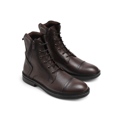 جلد طبيعي ونعل ربر MK-95 هاف بوت لون بني