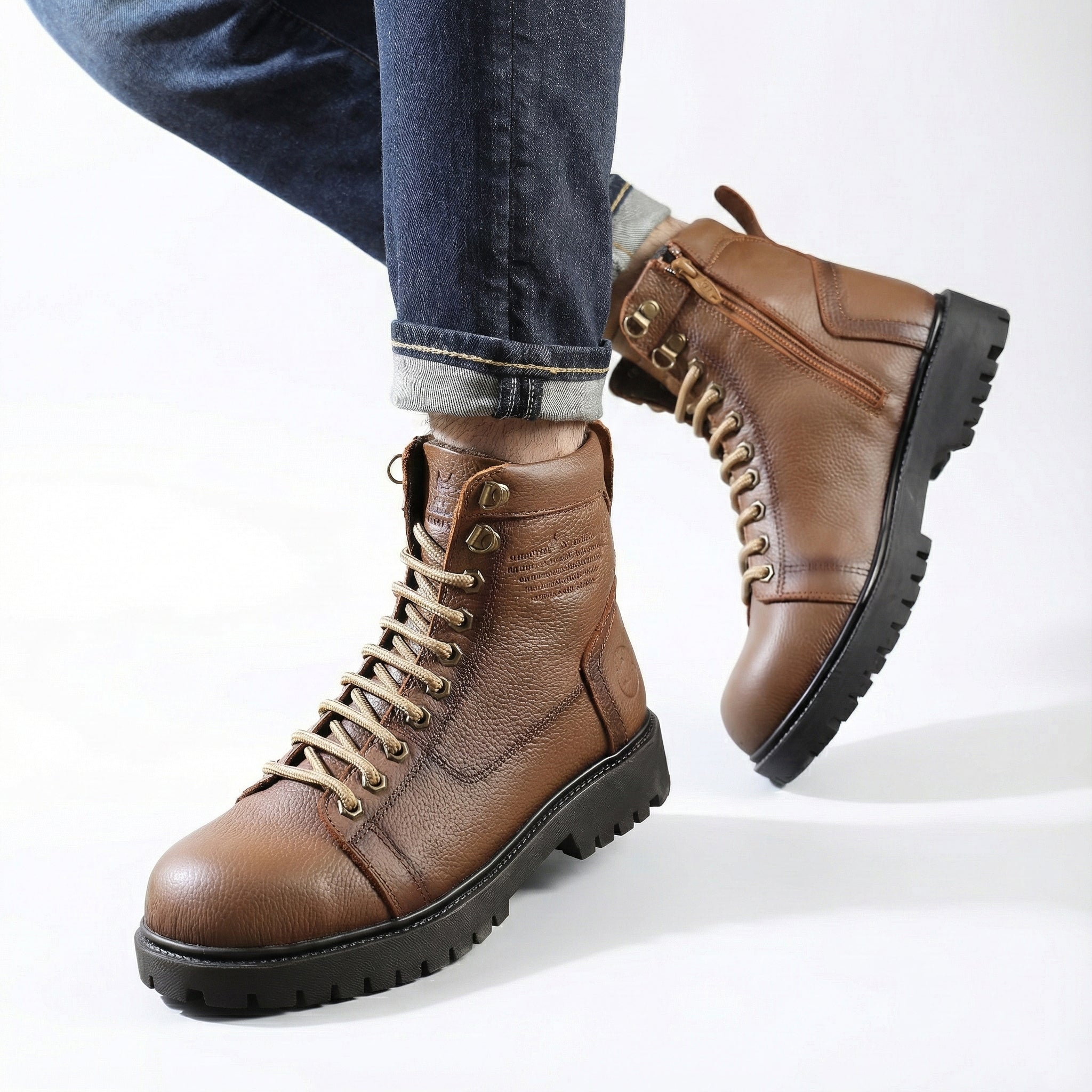 سيفتي سوسته ( القائد ) هافان  جلد طبيعي ومقدمة حديد SF-13