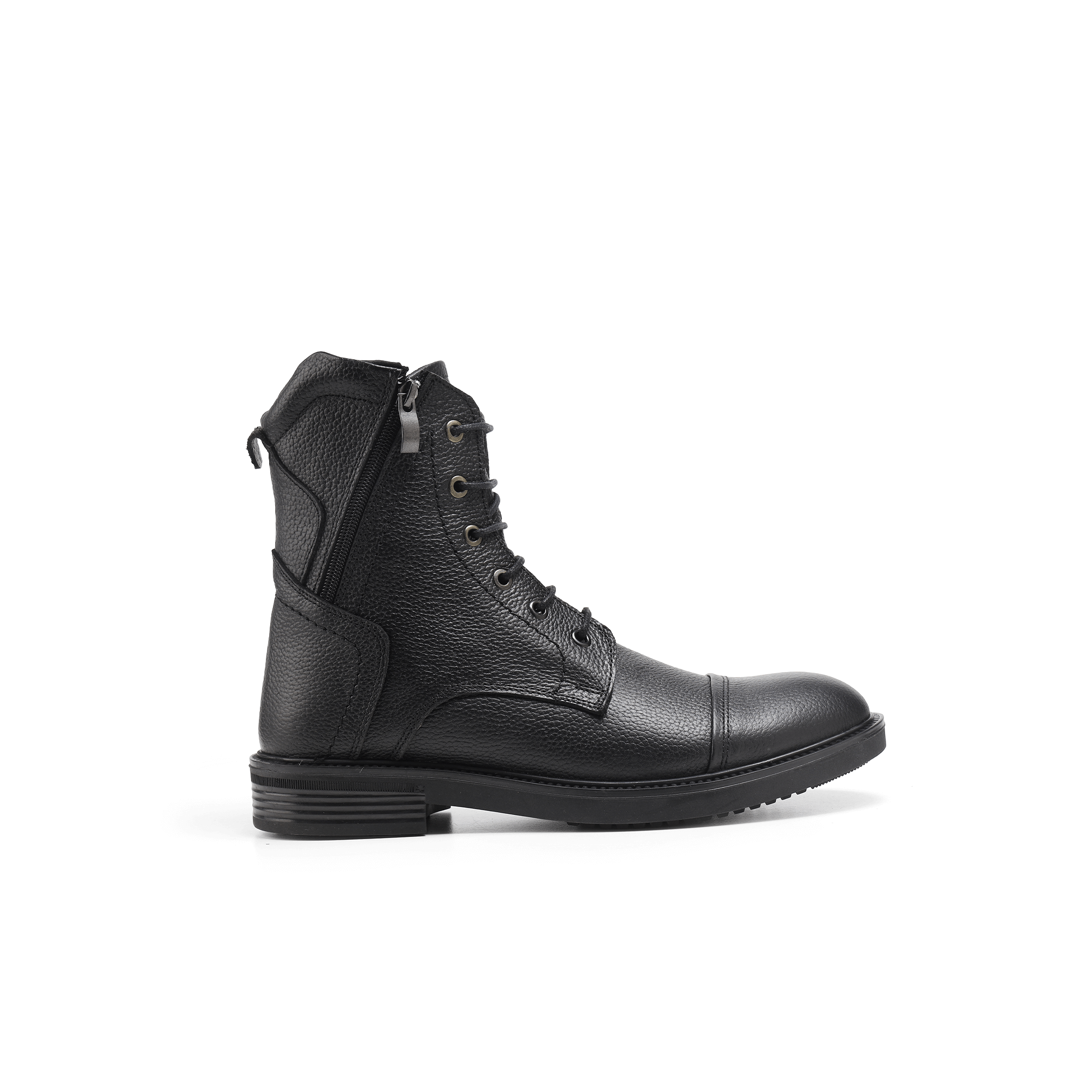 جلد طبيعي ونعل ربر MK-95 هاف بوت لون أسود