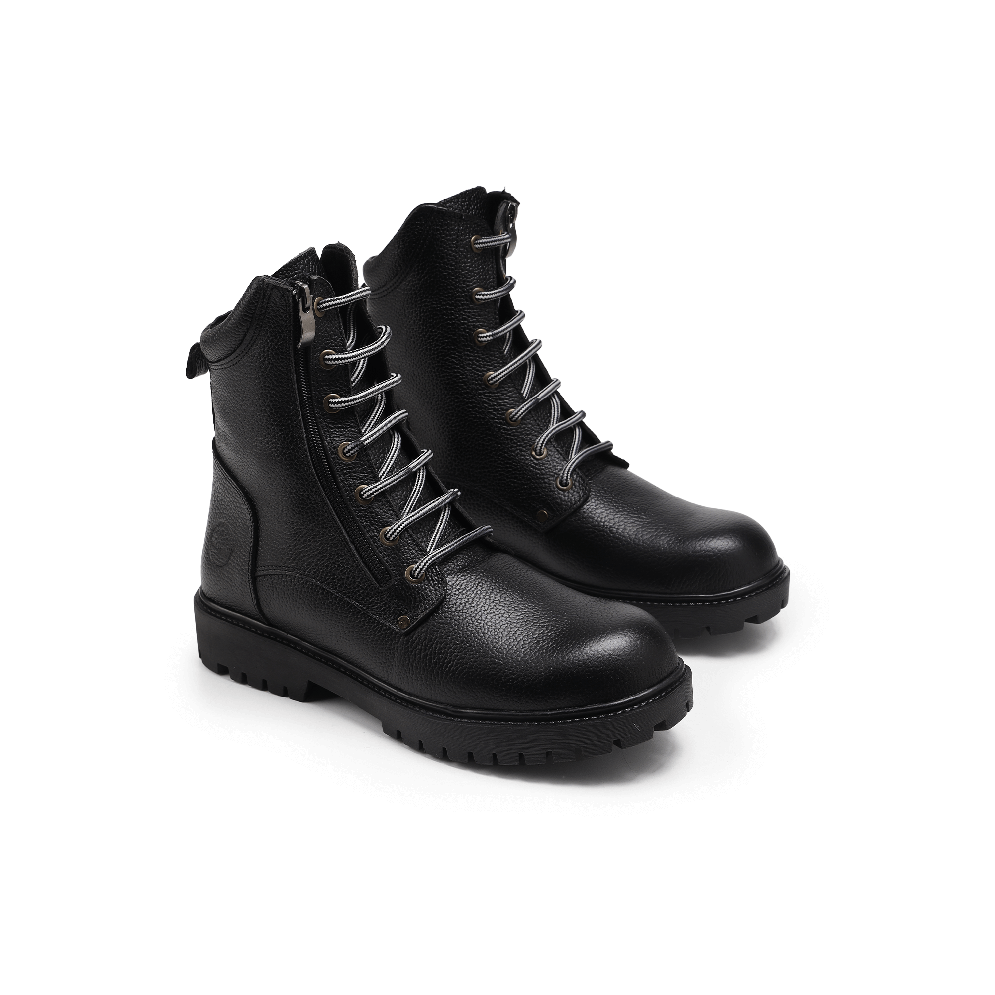 سيفتي ( النخبه ) بسوسته اسود  جلد طبيعي ومقدمة حديد SF-20