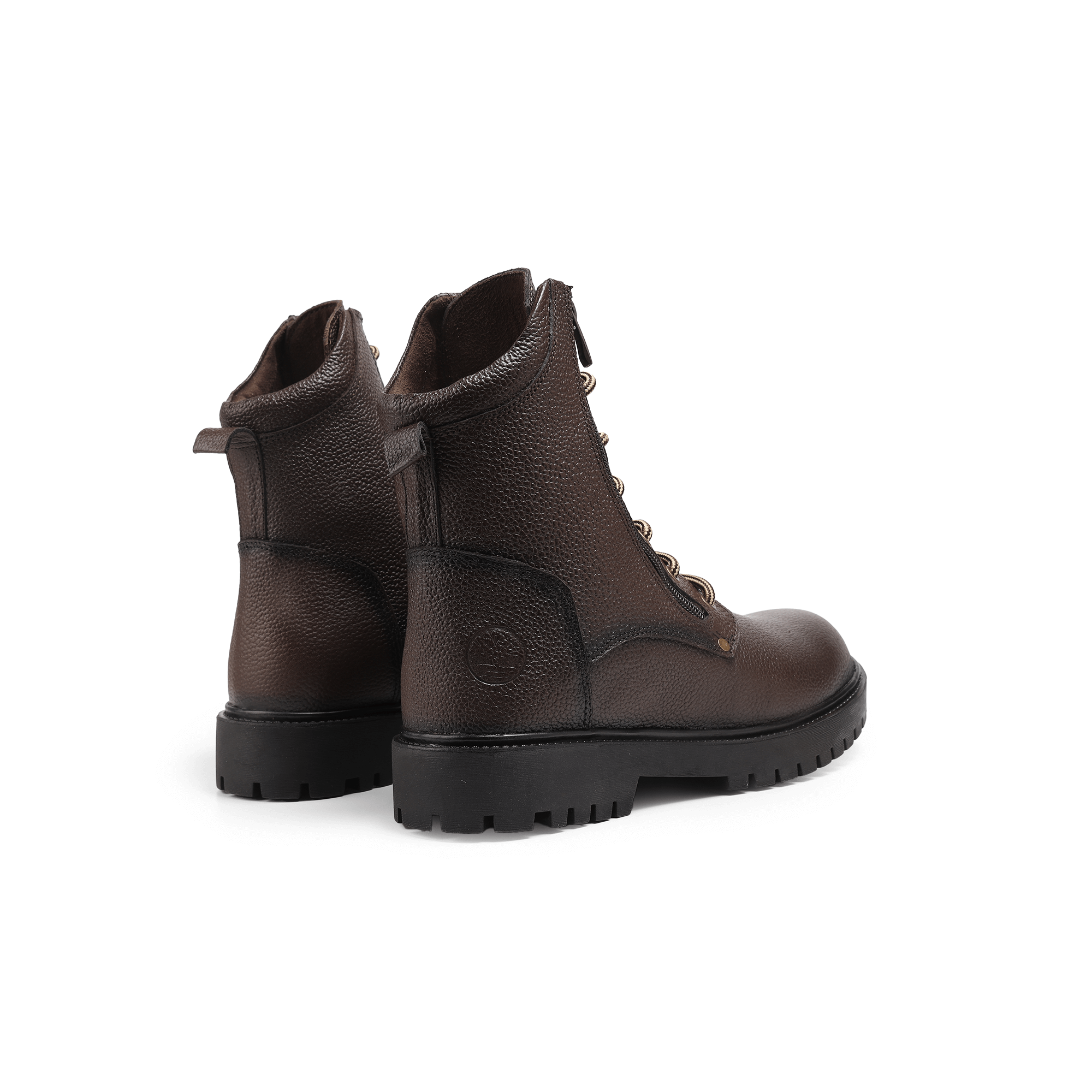 سيفتي ( النخبه ) بسوسته بني  جلد طبيعي ومقدمة حديد SF-20