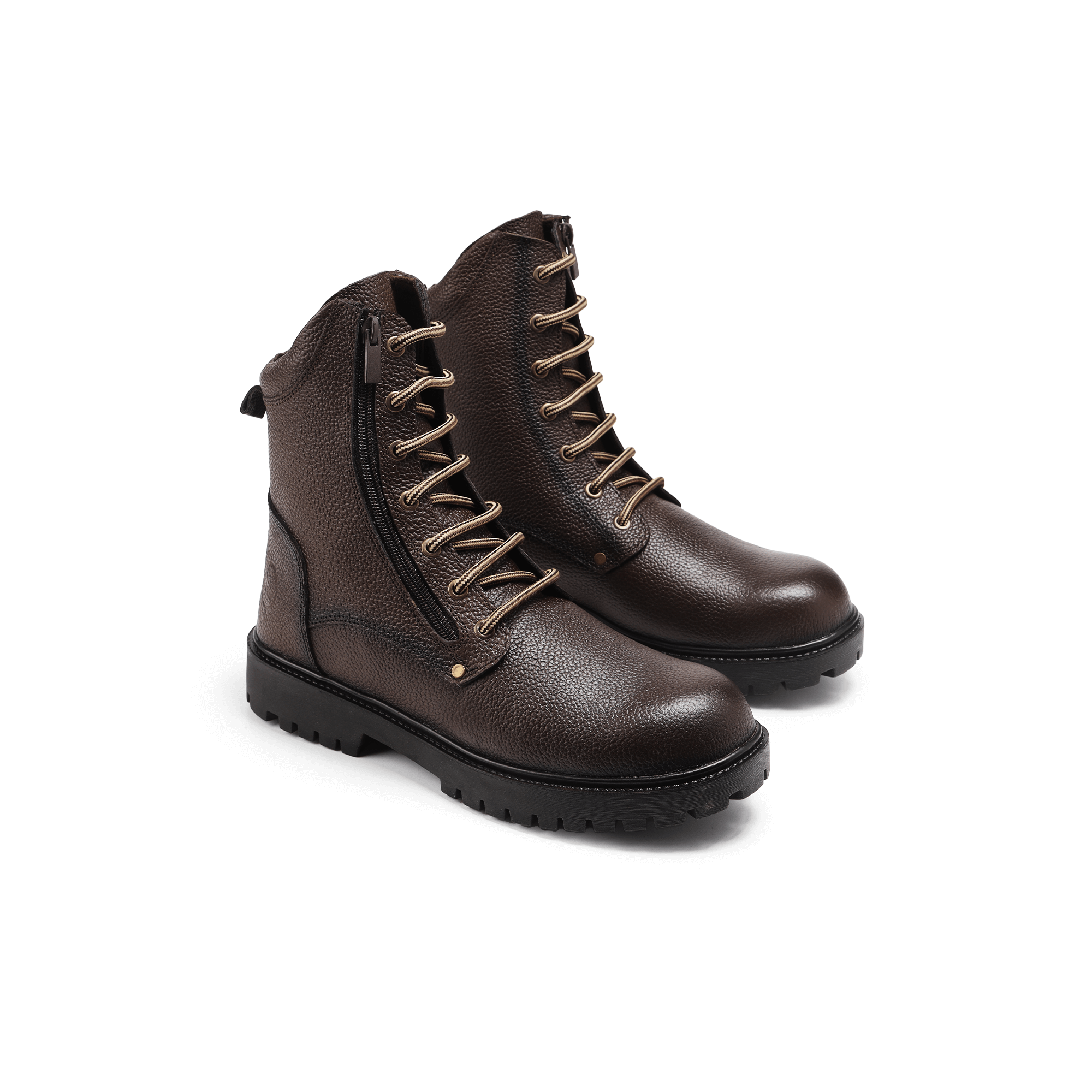 سيفتي ( النخبه ) بسوسته بني  جلد طبيعي ومقدمة حديد SF-20