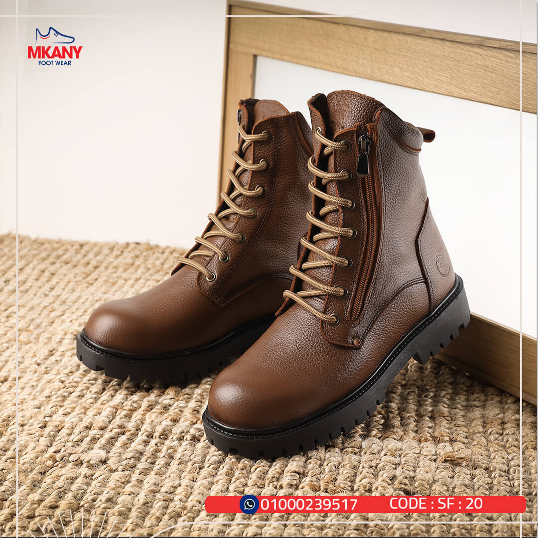 سيفتي ( النخبه ) بسوسته هافان جلد طبيعي ومقدمة حديد SF-20