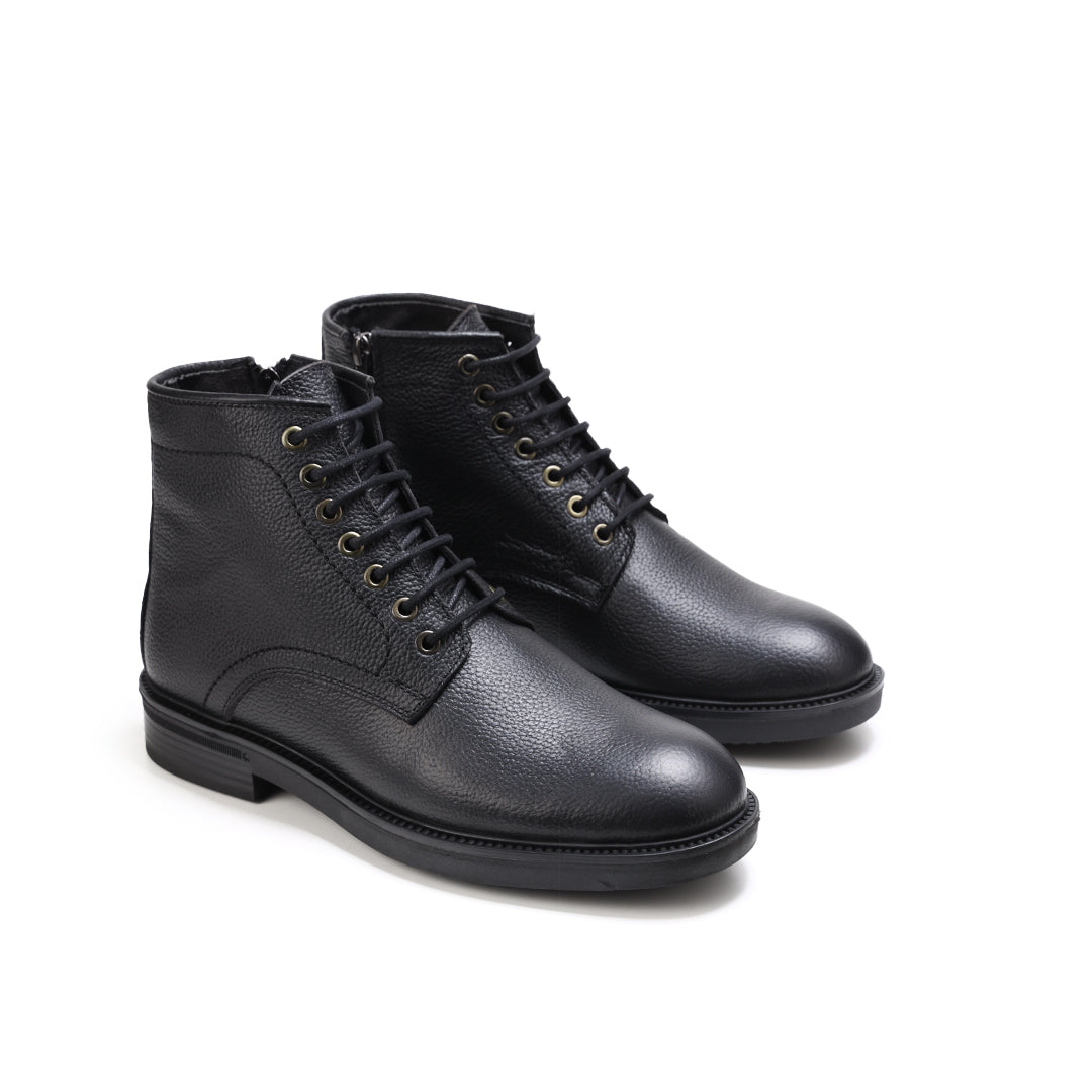 جلد طبيعي ونعل ربر MK-22 (هاف بوت لون (اسود