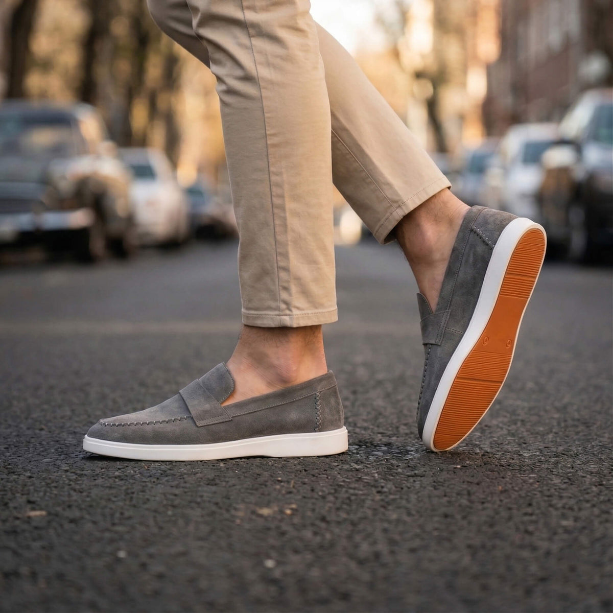 شمواه جلد طبيعي EG – 611  رمادي