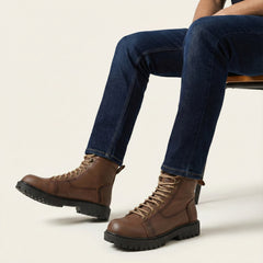 سيفتي ( القائد )  بدون سوسته هافان جلد طبيعي ومقدمة حديد SF-01