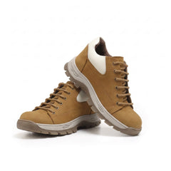 حذاء كاجوال ( بدون سيفتي ) جلد طبيعي K - 723 بندقي