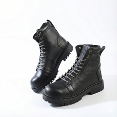 سيفتي ( القائد )  بدون سوسته اسود جلد طبيعي ومقدمة حديد SF-01