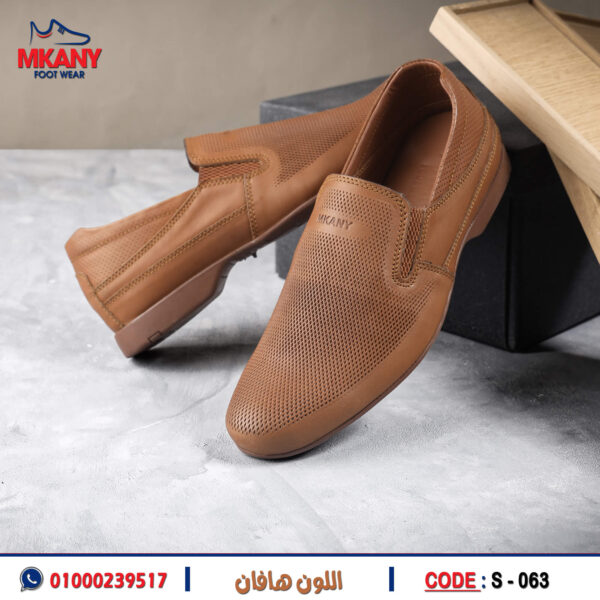 ⁦حذاء S - 063 (طبقتين جلد طبيعي وفرش طبي )⁩ - الصورة ⁦2⁩